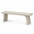 Skandinavische Holzbank Cremeweiß, 120 × 35 × 45 cm